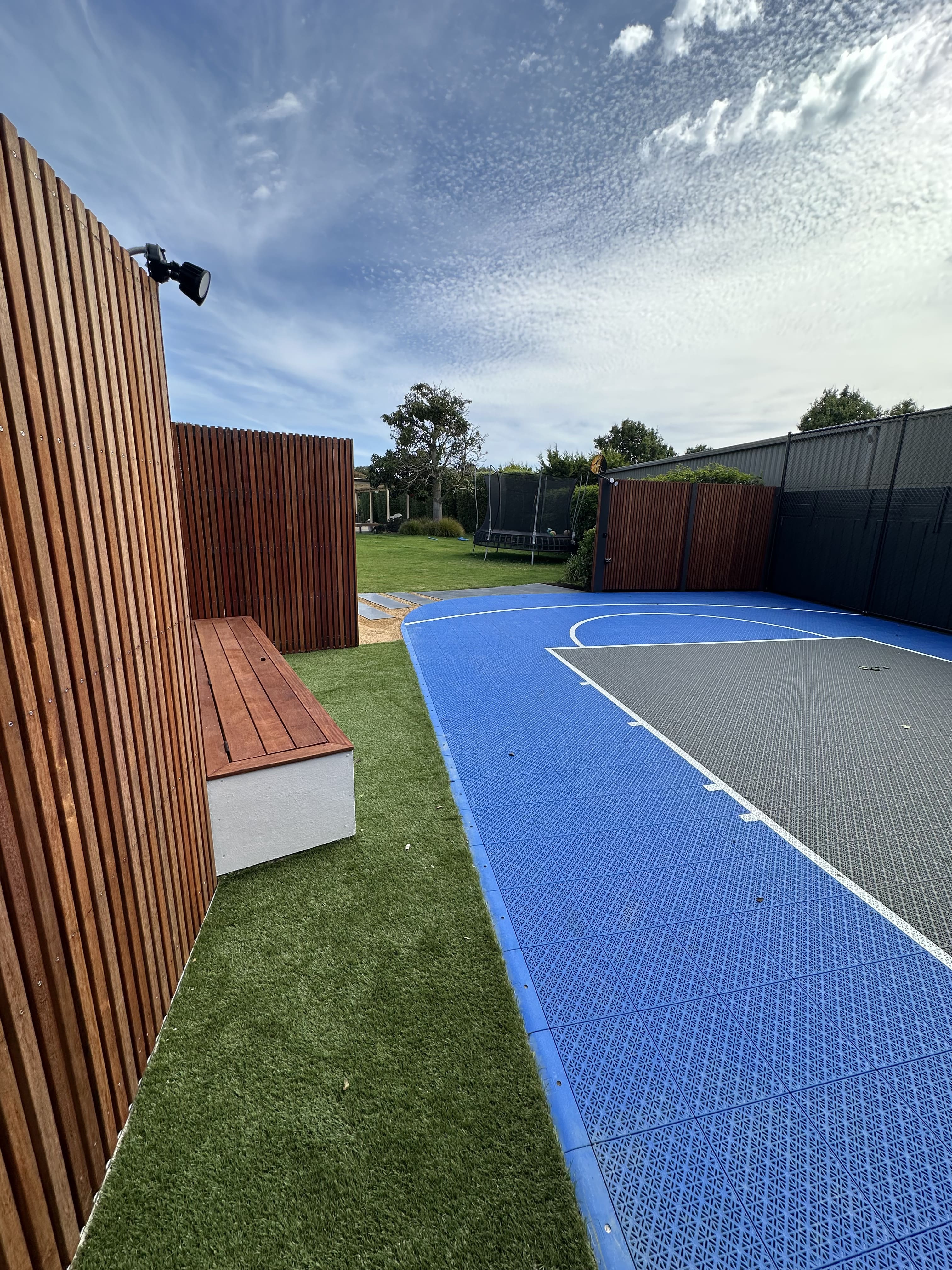 Garden planting and turf